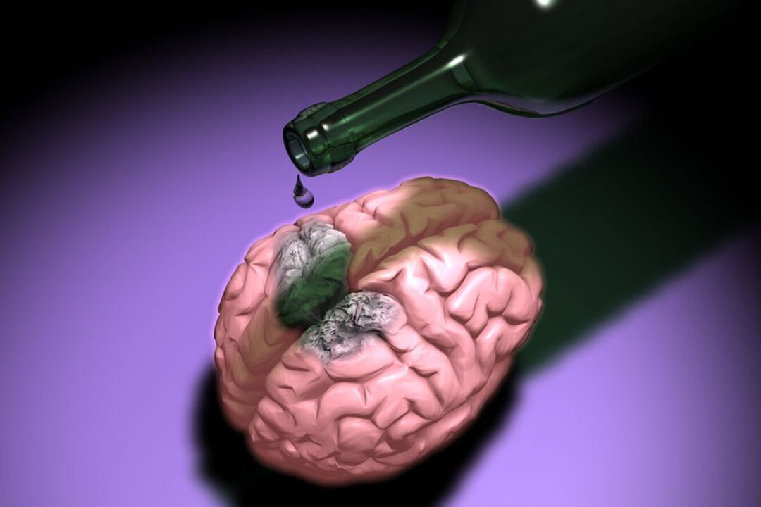 πώς το αλκοόλ επηρεάζει τον εγκέφαλο